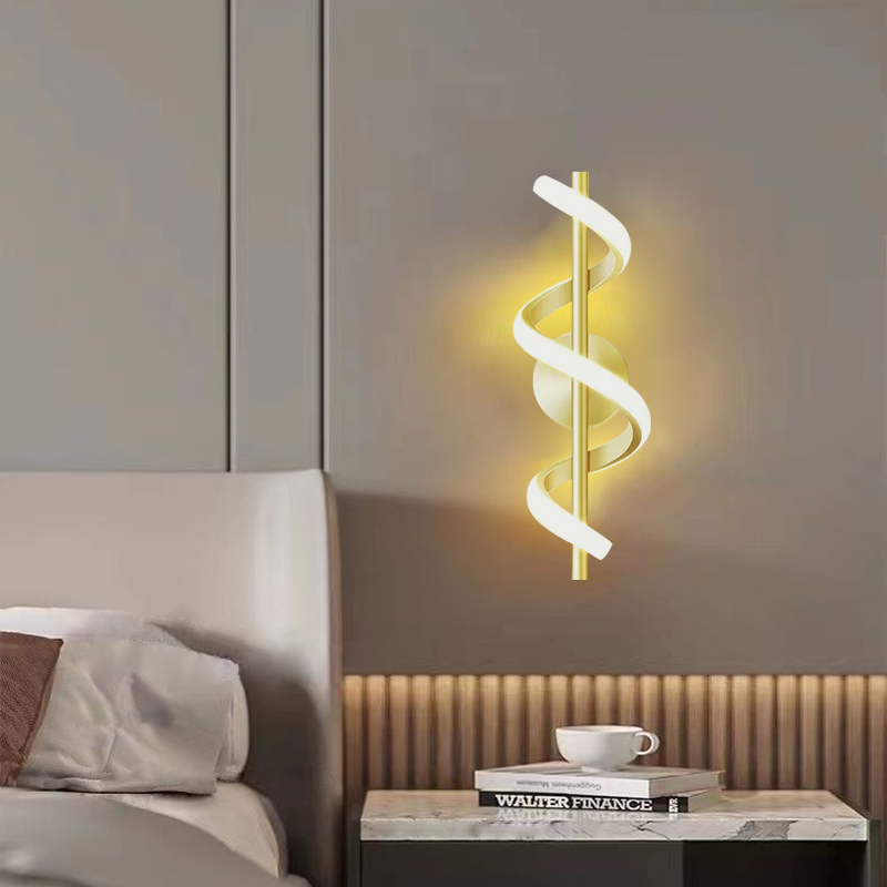 Decor Lighting Online - Minimalistyczna lampa ścienna LED Nordic sypialnia