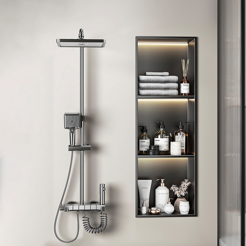 Lighting And Decor Magazine - Półka na czasopisma, dekoracyjna nisza prysznicowa