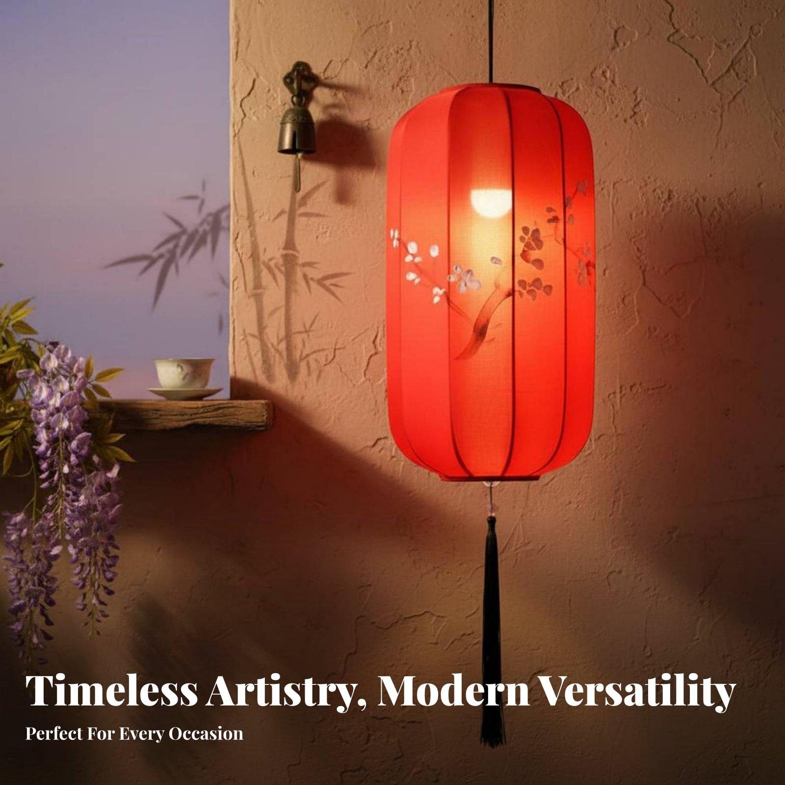 Decor Timeless Lighting - Chiński design, wodoodporna latarnia wisząca, ręcznie