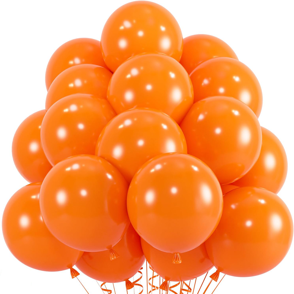 Orange Lighting Decor - Balony lateksowe pomarańczowe 10/12 cali, 10/30/50