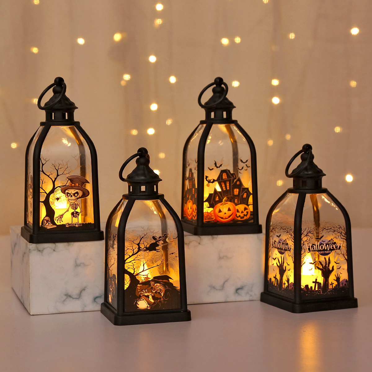 Lampion LED w kształcie zamku  – Lighting Decor For House recenzja i cena