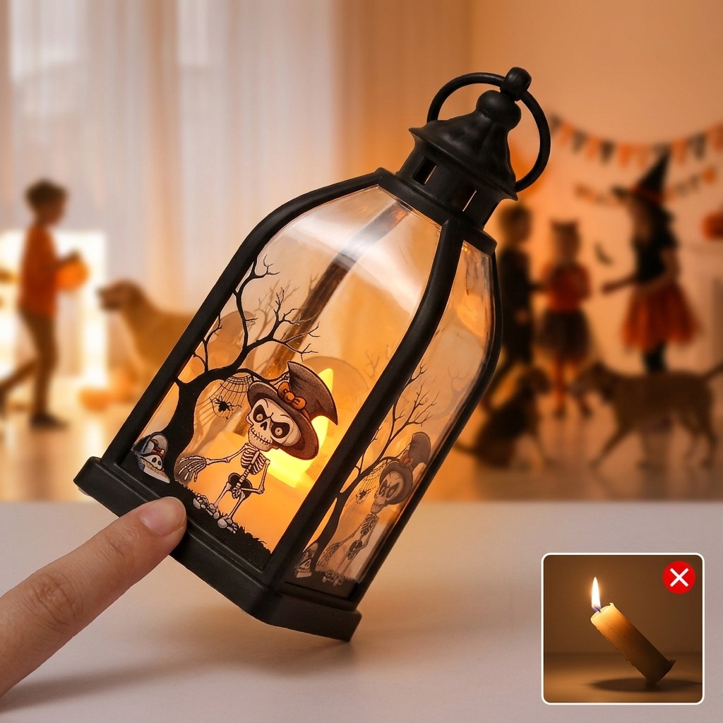 Lampion LED w kształcie zamku  – Lighting Decor For House recenzja i cena
