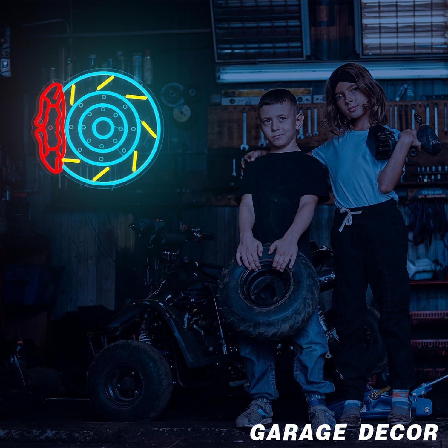 Neonowy Znak LED Klocki Hamulc – Garage Lighting Decor recenzja i cena