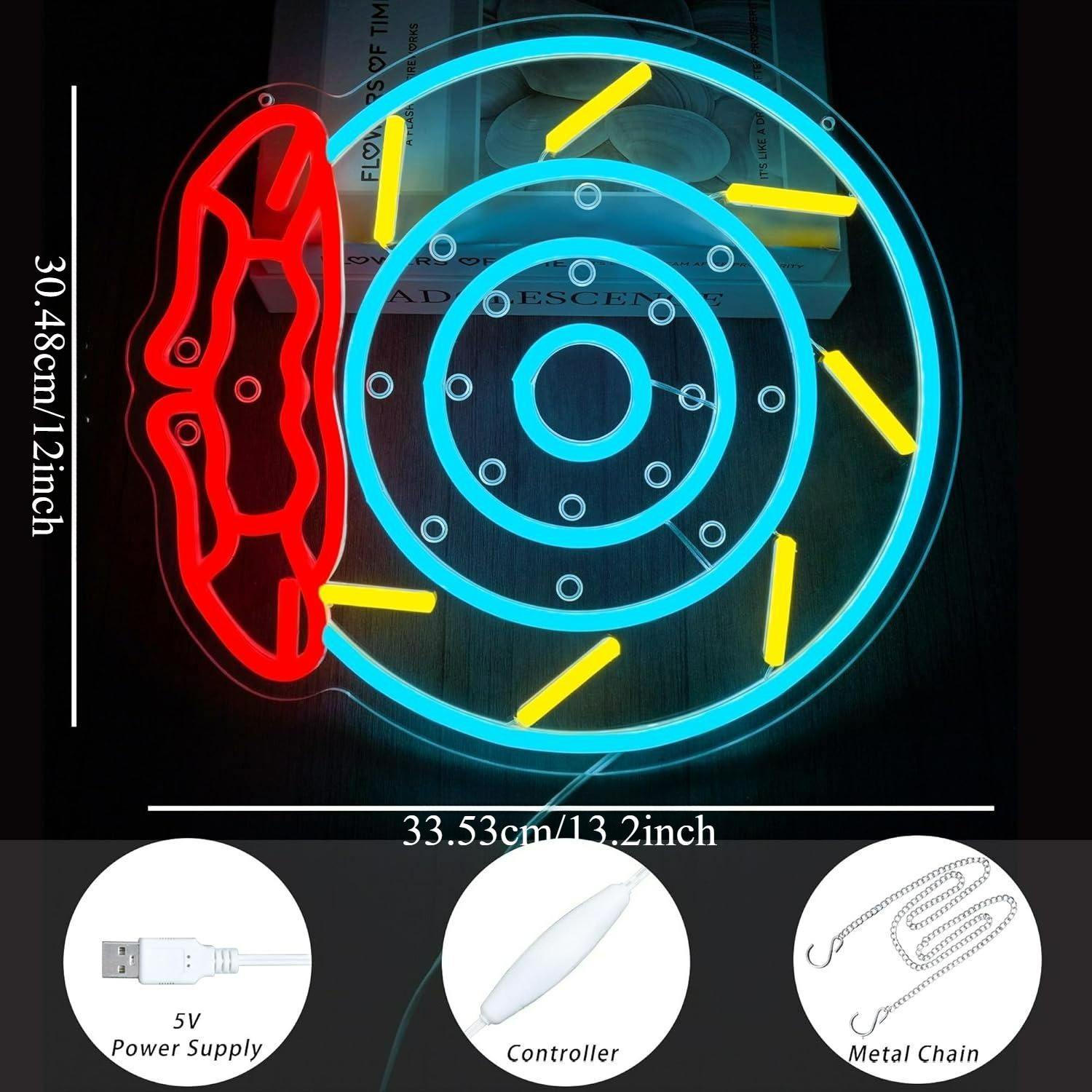 Neonowy Znak LED Klocki Hamulc – Garage Lighting Decor recenzja i cena