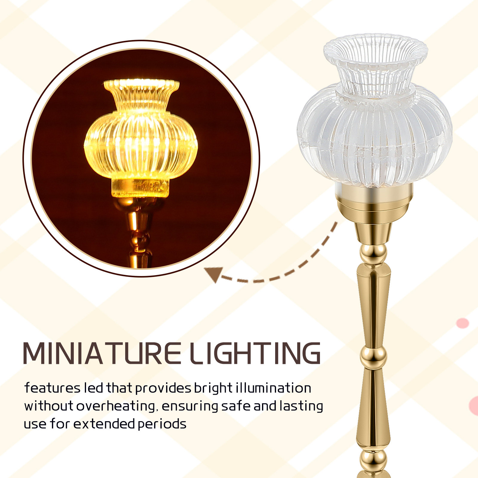 Miniaturowa lampa podłogowa do – Lighting Decor For House recenzja i cena