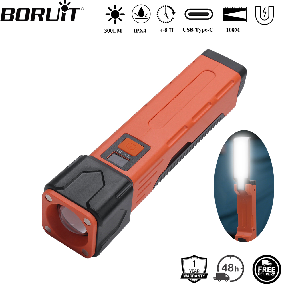 BORUiT 300LM LED Latarka Roboc – Orange Lighting Decor recenzja i cena