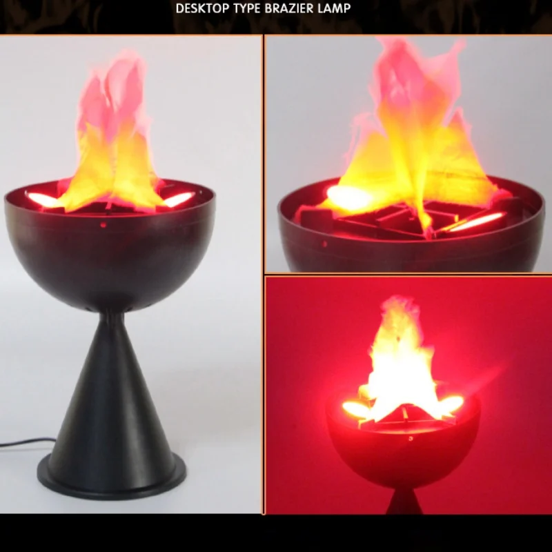 Lampa 3D z efektem płomienia,  – Lighting Decor For House recenzja i cena