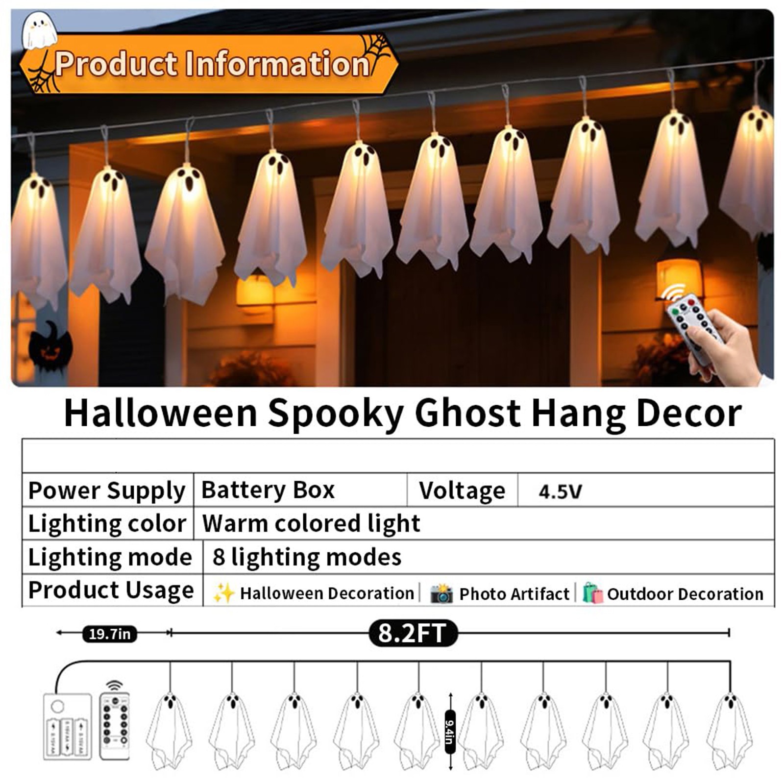 Dekoracje do domu strachów Hal – Lighting Decor For House recenzja i cena
